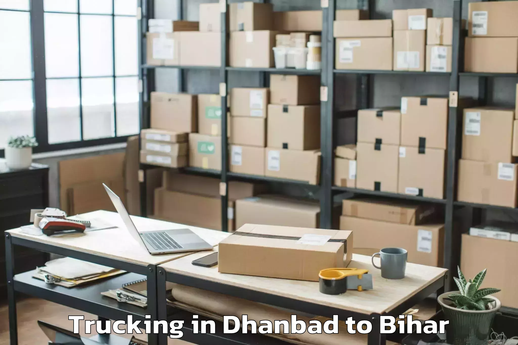 Leading Dhanbad to Mahnar Bazar Trucking Provider